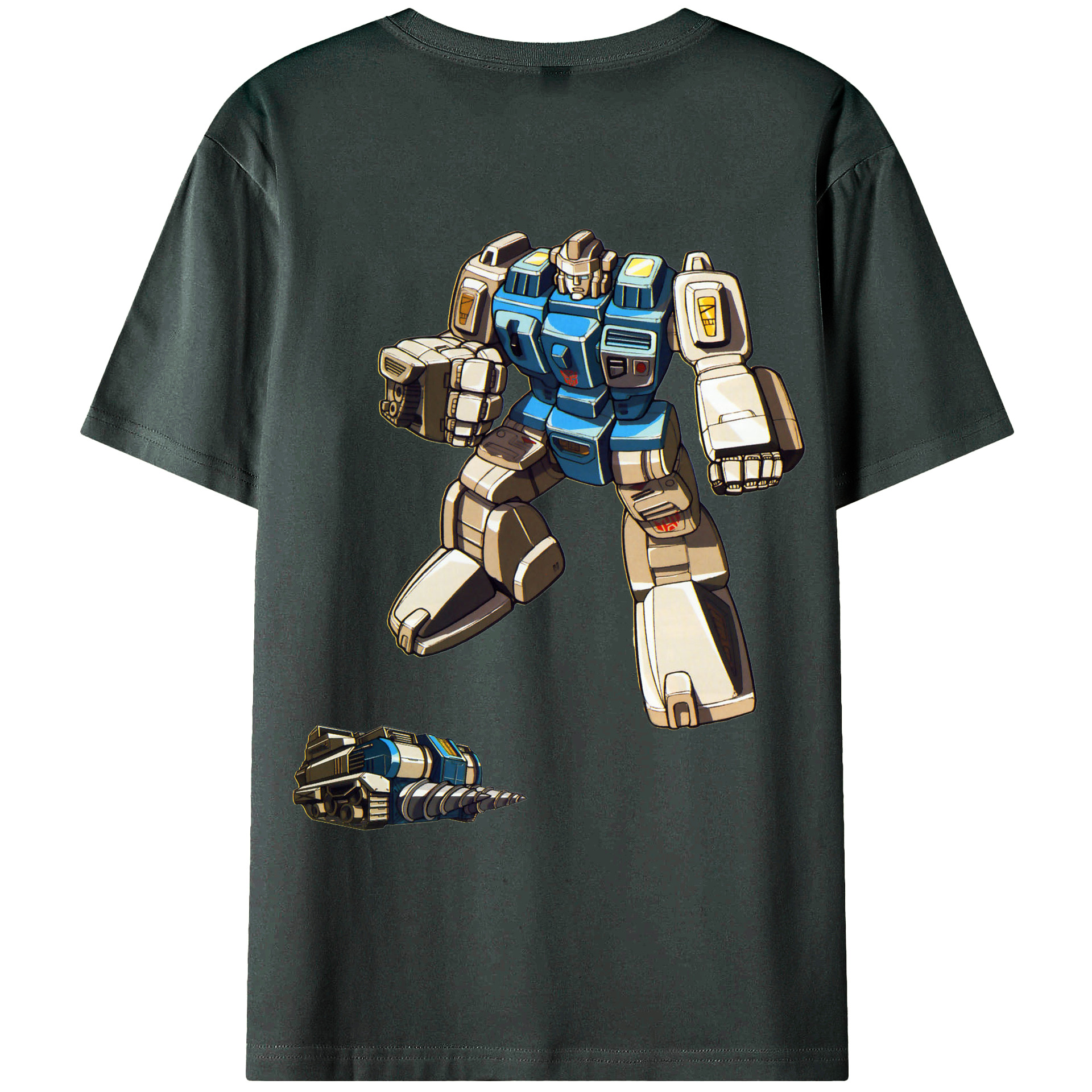  綿100％ メンズ半袖Tシャツ（バックプリント） 通気性